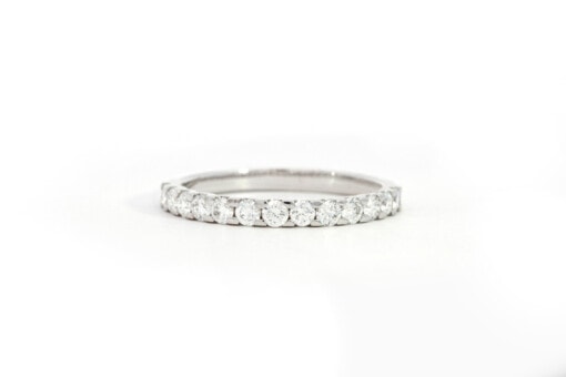 Ring in wit goud 18 kt met diamant - Afbeelding 2
