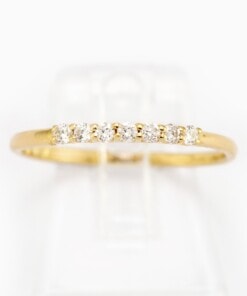 Ring in geel goud 18kt met diamant