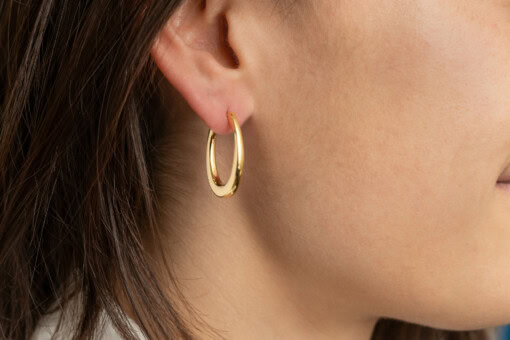 Boucles d'oreilles en or jaune 18 cts – Image 3