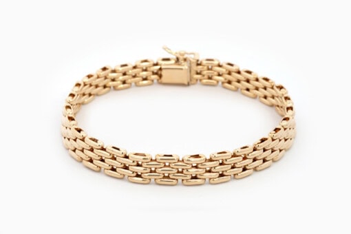 Bracelet en or jaune 18 cts