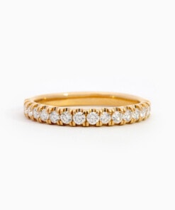 Ring in geel goud 18 kt met diamant