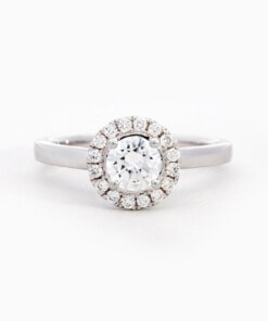 Ring in wit goud 18 kt met diamant