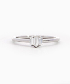 Ring in wit goud 18 kt met diamant