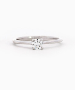 Ring in wit goud 18 kt met diamant
