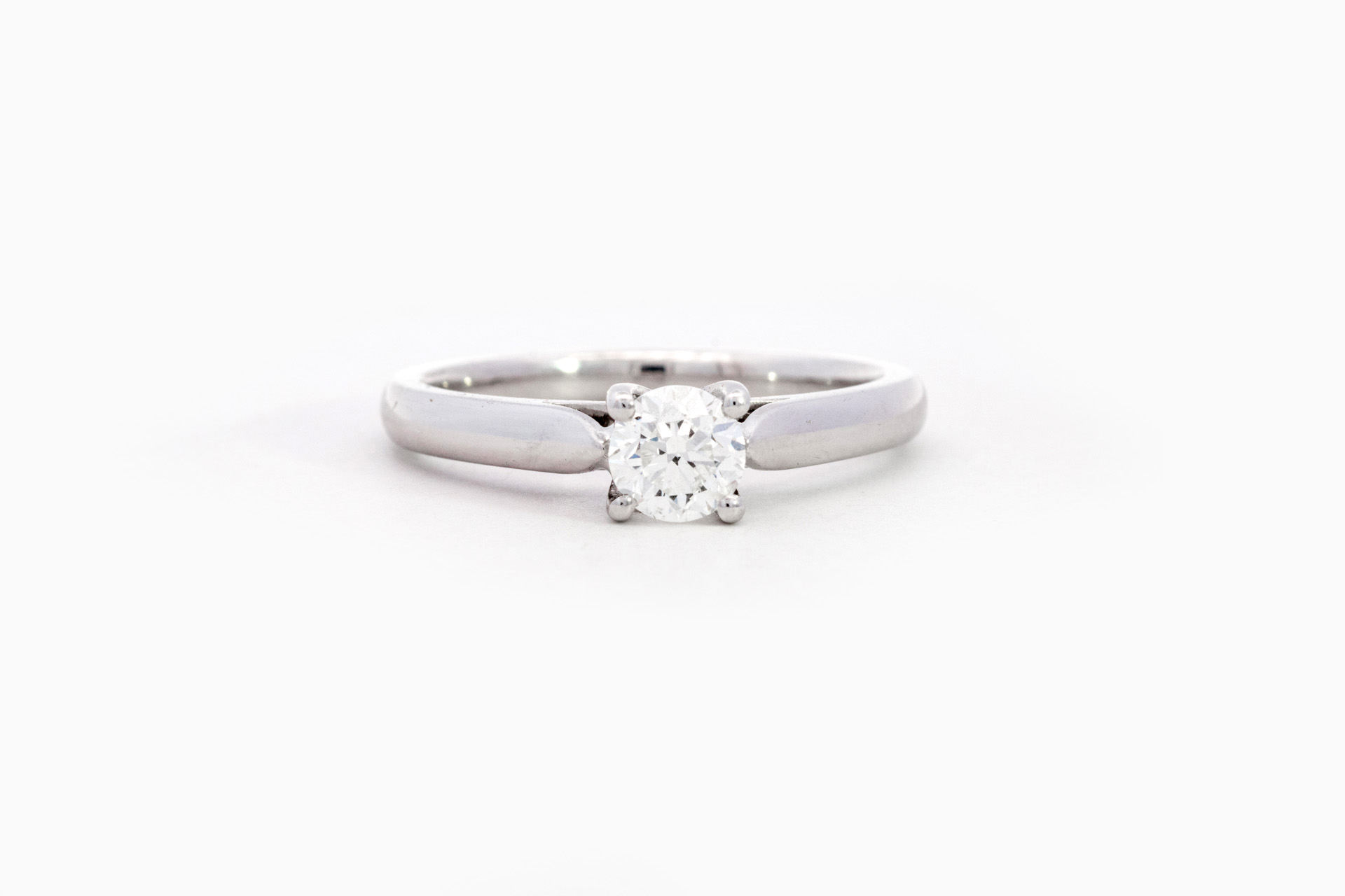 Ring in wit goud 18 kt met diamant