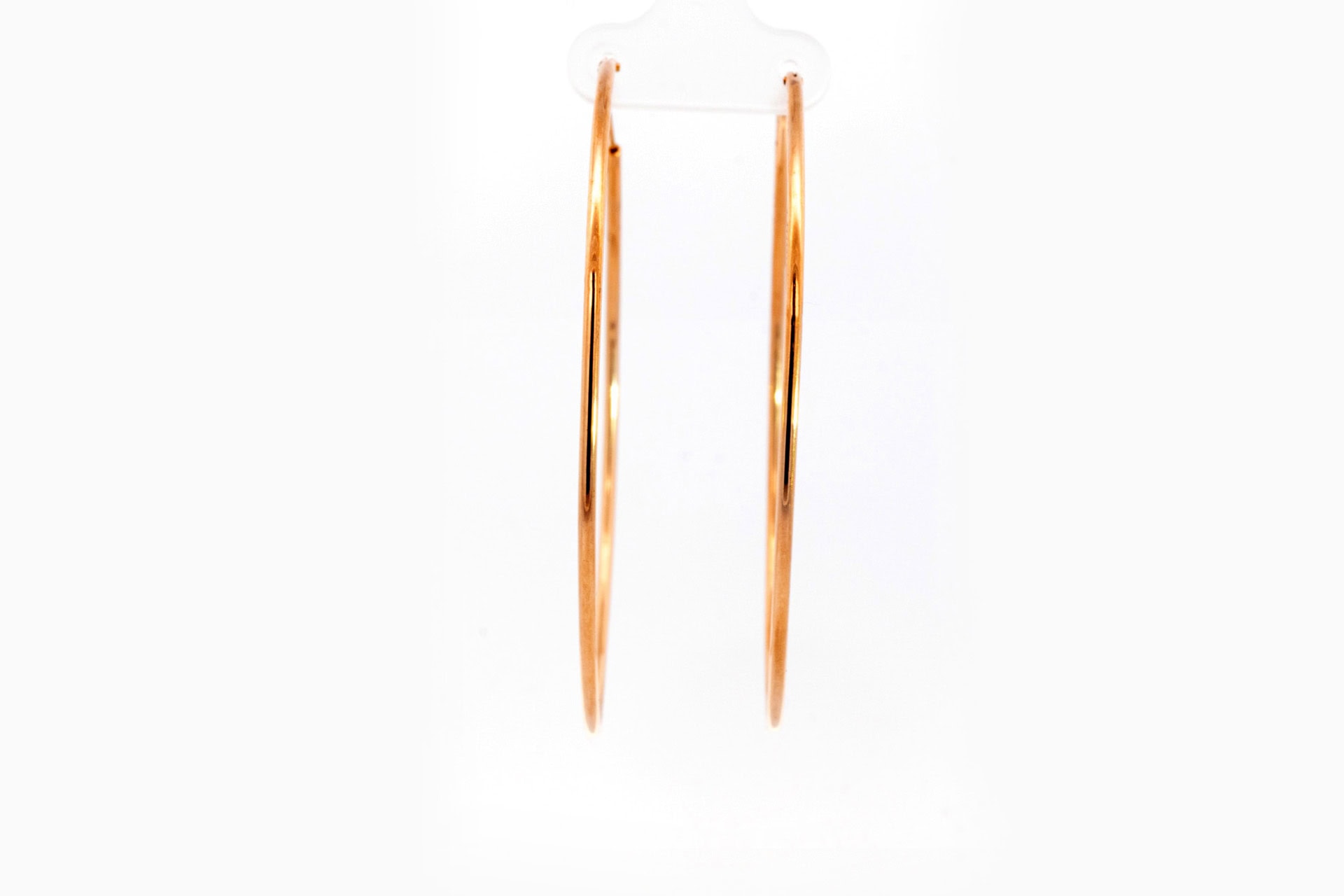 Oorringen in roze goud 18 kt