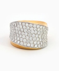 Ring in geel goud 18 kt met diamant