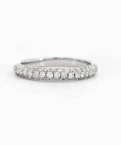 Ring in wit goud 18 kt met diamant