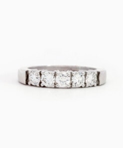Ring in wit goud 18 kt met diamant