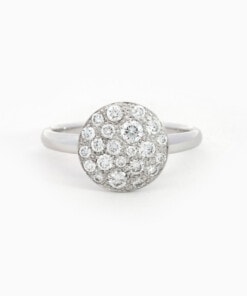 Ring in wit goud 18 kt met diamant
