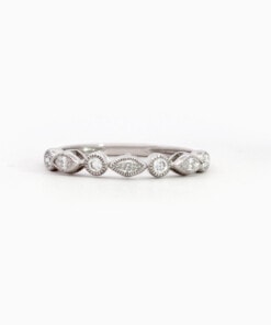 Ring in wit goud 18 kt met diamant