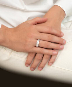 Alternative view of Ring in geel goud 18 kt met diamant