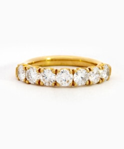 Ring in geel goud 18 kt met diamant