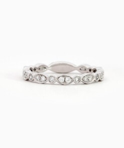 Ring in wit goud 18 kt met diamant