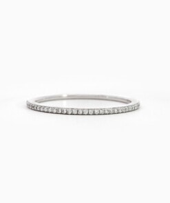 Ring in wit goud 18 kt met diamant