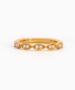 Ring in geel goud 18 kt met diamant