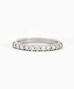 Ring in wit goud 18 kt met diamant