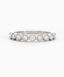 Ring in wit goud 18 kt met diamant