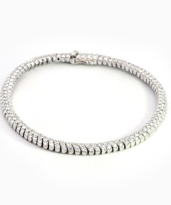Armband in wit goud 18 kt met diamant