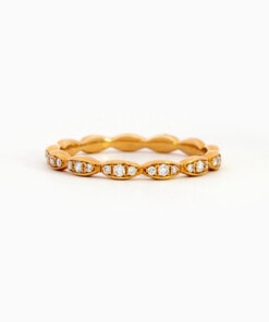 Ring in geel goud 18 kt met diamant