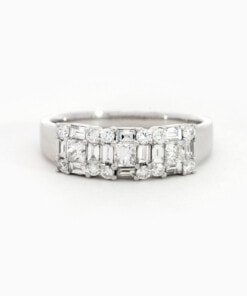 Ring in wit goud 18 kt met diamant