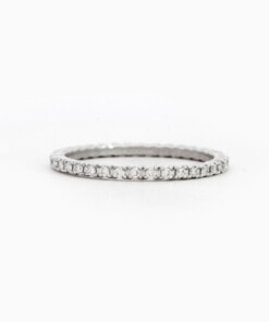 Ring in wit goud 18 kt met diamant
