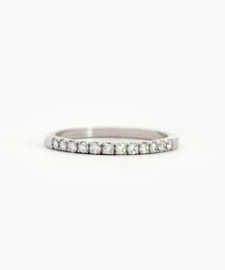 Ring in wit goud 18 kt met diamant
