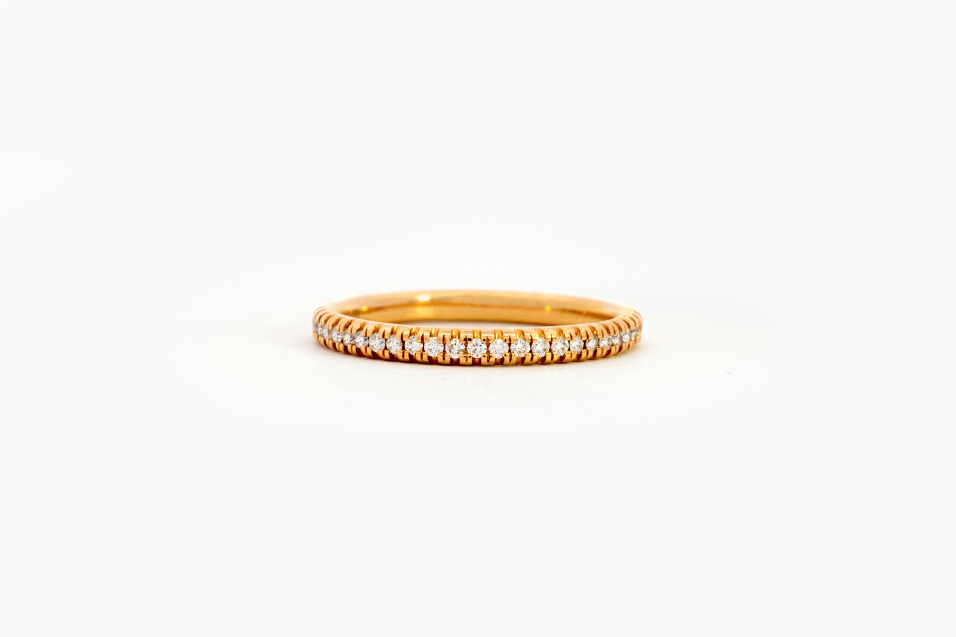Ring in geel goud 18 kt met diamant