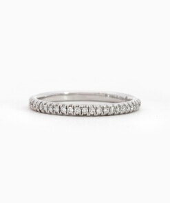 Ring in wit goud 18 kt met diamant