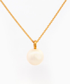 Hanger in geel goud 18 kt met parel