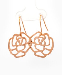 Oorringen in roze goud 18 kt
