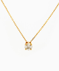Hanger in geel goud 18 kt met diamant