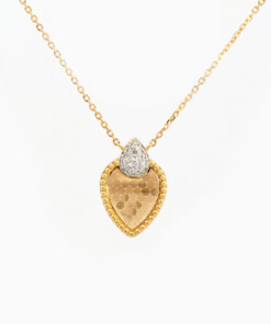 Hanger in geel goud 18 kt met diamant
