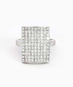 Ring in wit goud 18 kt met diamant