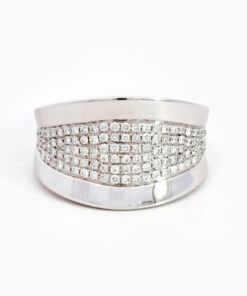 Ring in wit goud 18 kt met diamant