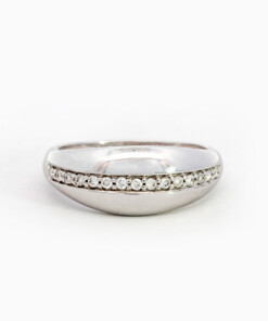 Ring in wit goud 18 kt met diamant