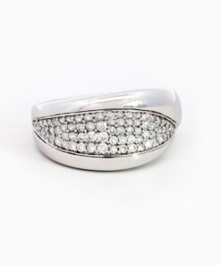 Ring in wit goud 18 kt met diamant