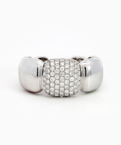 Ring in wit goud 18 kt met diamant