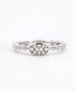 Ring in wit goud 18 kt met diamant