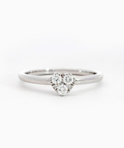 Ring in wit goud 18 kt met diamant