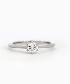 Ring in wit goud 18 kt met diamant